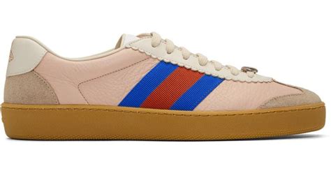 Gucci Pink And Beige G74 Sneakers for Men 